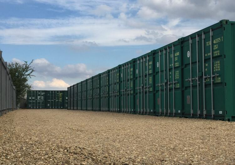 Storage container yard at Drop N Lock Self Storage, Stretham